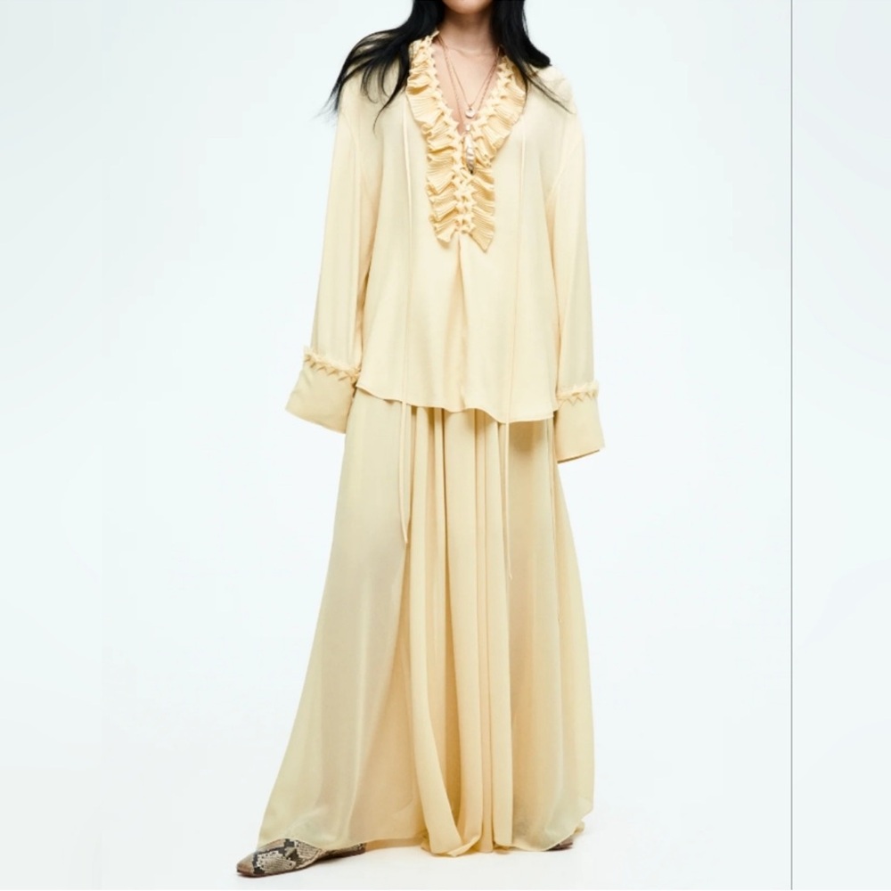 NWT H&M EDITION CHIFFON CIRCLE SKIRT - Picture 11 of 16